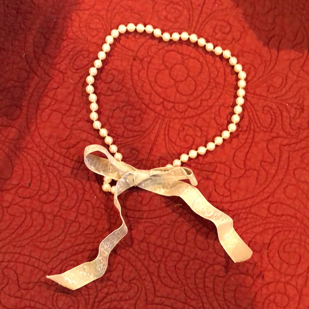 Cream Pearl & Brocade Belt, Pretty!